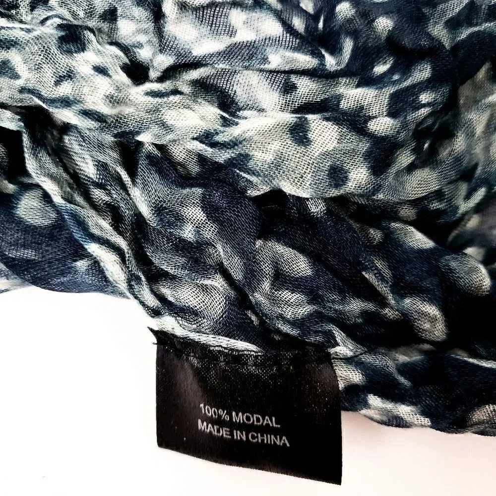 Tahari Snakeskin Print Large Modal Scarf